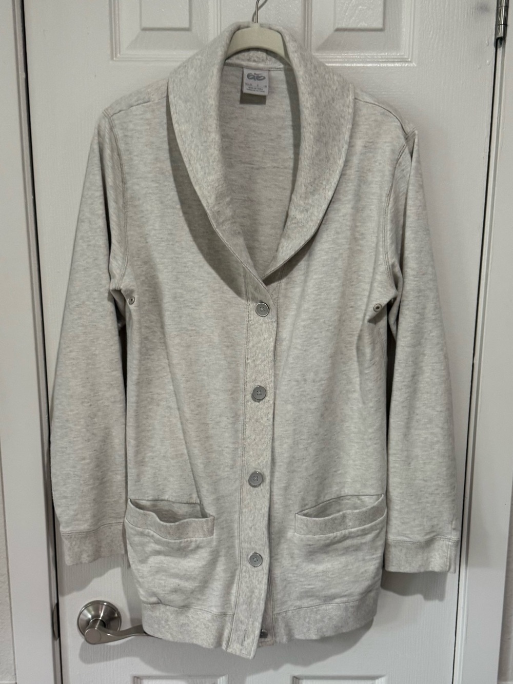 Nike 6.0 Shawl Collar Button Front Sweater Cardigan Sweatshirt Gray Size Small